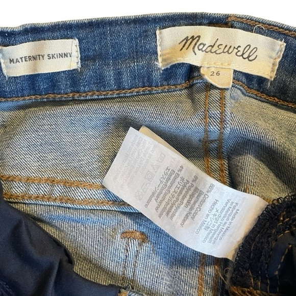 Madewell Maternity Skinny Jeans in Everton Wash Sz 26 - Picture 8 of 9